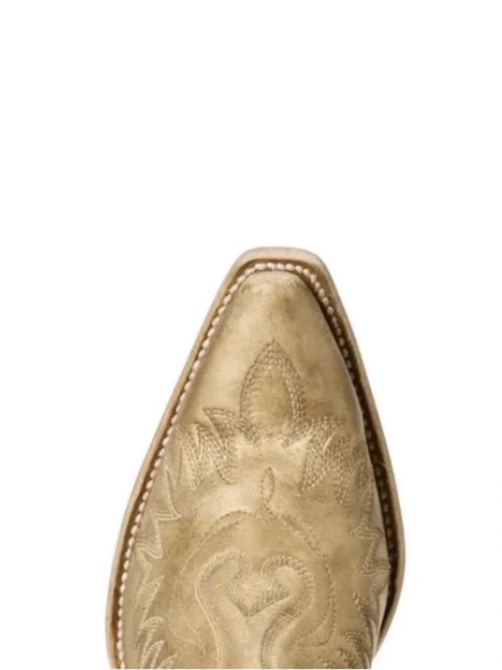 Women’s Ariat Dixon ankle western boot, distressed gold leather